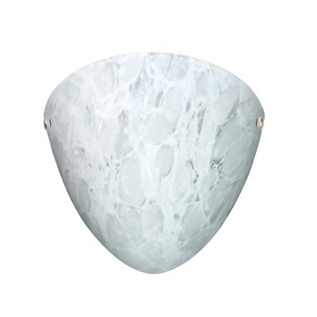 Besa Lighting Kailee Wall Sconce, Carrera, Polished Nickel Cap Finish, 1x60W Incandescent 701719-PN